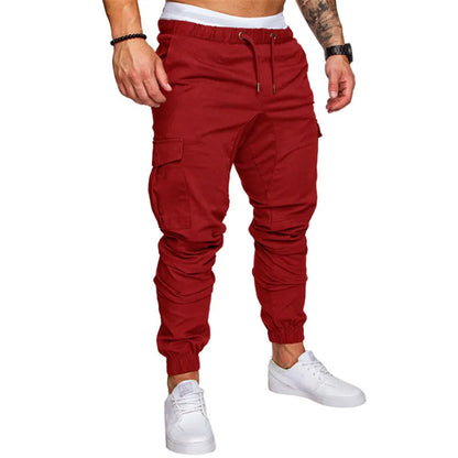 maoxiangshop Casual Men Pants Fashion Big Pocket Hip Hop Harem Pants Quality Outwear Sweatpants Soft Mens Joggers Men's Trousers pantalones