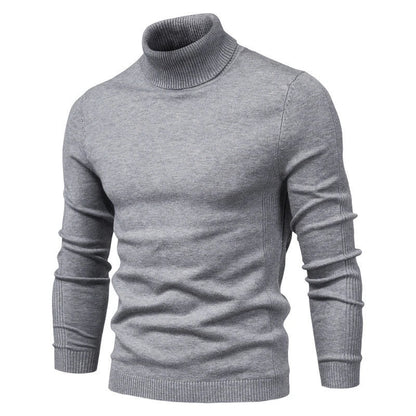 maoxiangshop New Winter Turtleneck Thick Mens Sweaters Casual Turtle Neck Solid Color Quality Warm Slim Turtleneck Sweaters Pullover Men