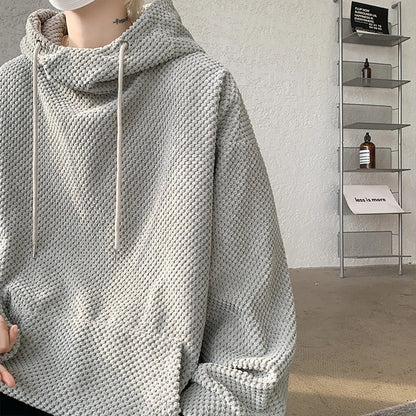 maoxiangshop Harajuku Corduroy Hoodies Men High Quality Streetwear Loose Y2k Hip Hop Hooded Sweatshirts Couple Clothing Female Pullovers