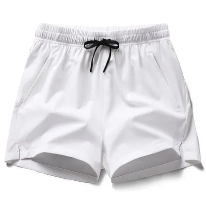 maoxiangshop New Mens Fitness Lightweight Sweatpants Summer Casual Pockets Shorts Basic Solid Color Short Pants Jogging Beach Shorts Men