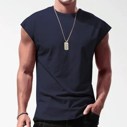 maoxiangshop Summer Men's Mesh Gym Vest Quick Dry Loose Fitness Exercise Wide shoulder Sports Sleeveless Shirt Bodybuilding Tank Top