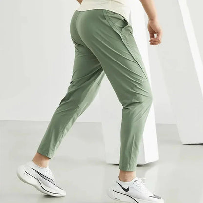 maoxiangshop Running Pants Men Sportswear Elastic Jogging Sweatpants Gym Fitness Tight Trousers Quick Dry Thin Tracksuit Training Sport Pants