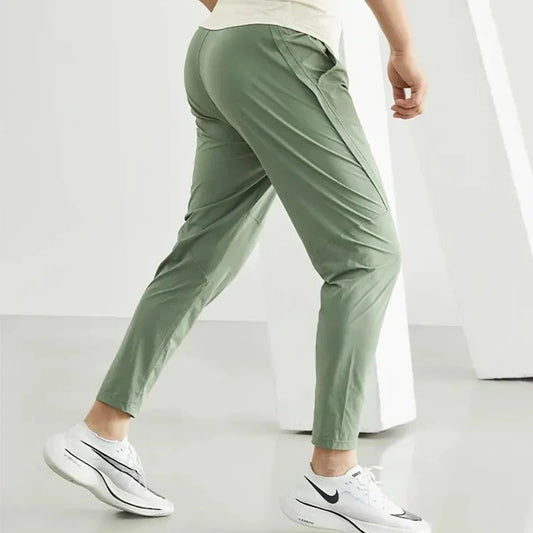 maoxiangshop Running Pants Men Sportswear Elastic Jogging Sweatpants Gym Fitness Tight Trousers Quick Dry Thin Tracksuit Training Sport Pants