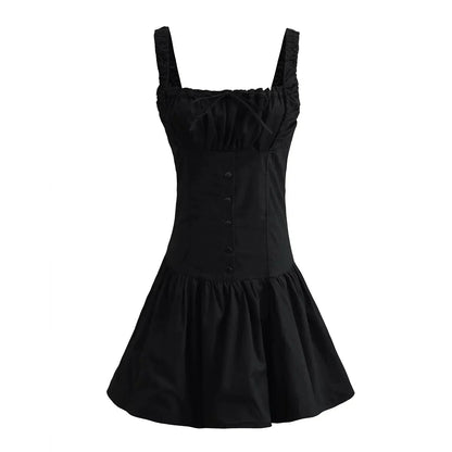 maoxiangshop Bowknot White Summer Women's Dress Elegant Tank Beach Long Sundress Vestidos Sleeveless Holiday Chic Black Slim Maxi Dress 2024