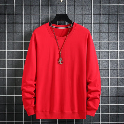 maoxiangshop Solid Color Sweatshirts Men 10XL Plus Size Sweatshirt Spring Autumn Tracksuit Men Solid Pullover Big Size 10XL