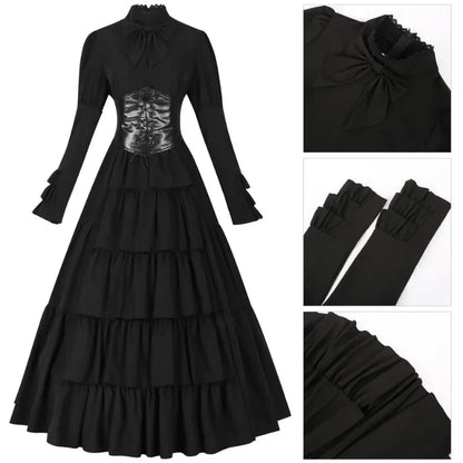 maoxiangshop  -  Halloween Costumes for Women  Cosplay Costume Women Love Live Medieval Women's Dress Renaissance Women's Dress Irish Long Dress
