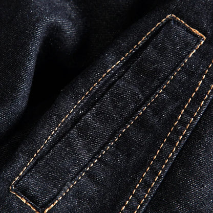 maoxiangshop Autumn New High-end Brand Male Fashion Boutique Blue Slim Casual Denim Jacket Trendy Thin Mens Denim Coat Cowboy