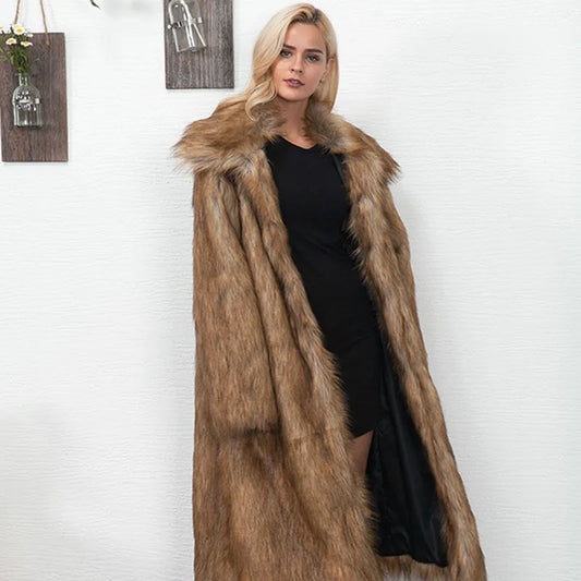 Faux Fur Coat Woman Winter 2022 Autumn Slim Fit Thick Ladies Warm Jacket New Plus Size Coat Fur Teddy Plush Outwear Fur Top