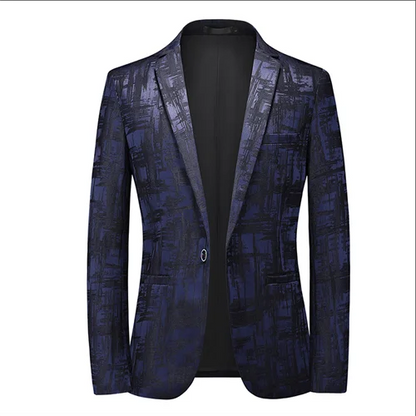 maoxiangshop WELL DRESSED MEN 2024 New Men Business Social Suit Jacket Summer Men's Single breasted Thin Dress Male Jacquard Blazers Coats