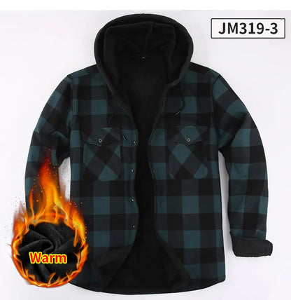 maoxiangshop Fashion Loose Cardigan Jacket Long Sleeve Solid Color Autumn Casual Polo Collar Jackets Men's Casual Coats Outwear