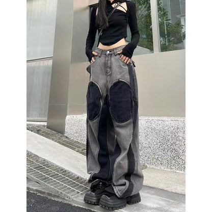 maoxiangshopY2K Man Streetwear Techwear Cargo Korean Harajuku Straight Casual Pants for Men Sweatpants Wide Leg Joggers Trousers Clothes ins