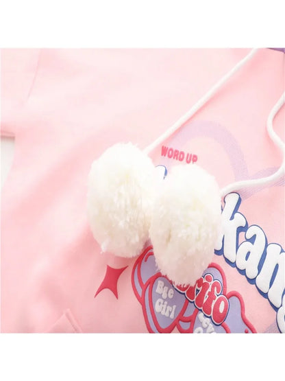 maoxiangshop Sweet Style Letter Print Patchwork Harakuju Women Hoodies Drawstring Hooded Sweatshirt Winter Female Cotton Kawaii Pullover