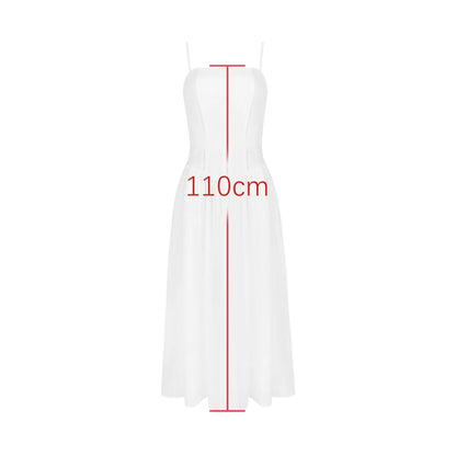 Summer Elegant Dresses for Women New Arrivals White Long Party Dresses Hollow Out Flare Female Clothing