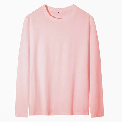 maoxiangshop New Base Shirts Spring Summer Mens O-Neck T-Shirt Long Sleeve T Shirt Male Solid Tshirt Man Clothing Tshirt Men Tops Tees