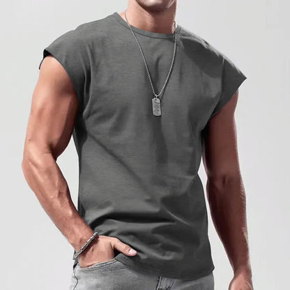 maoxiangshop Summer Men's Mesh Gym Vest Quick Dry Loose Fitness Exercise Wide shoulder Sports Sleeveless Shirt Bodybuilding Tank Top