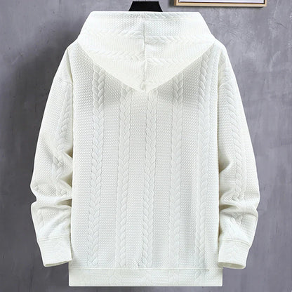 maoxiangshop Mens Hoodies Plus Size 10XL Solid Color Hoodie Spring Autumn Hooded Sweatshirt Male Big Size 10XL Pullover Black White