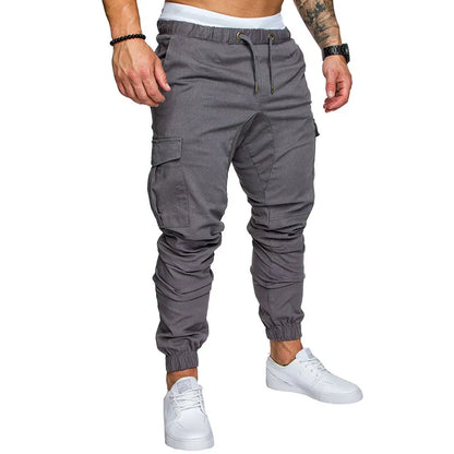 maoxiangshop Casual Men Pants Fashion Big Pocket Hip Hop Harem Pants Quality Outwear Sweatpants Soft Mens Joggers Men's Trousers pantalones
