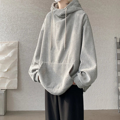 maoxiangshop Harajuku Corduroy Hoodies Men High Quality Streetwear Loose Y2k Hip Hop Hooded Sweatshirts Couple Clothing Female Pullovers