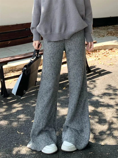 maoxiangshop  -  Winter Thicken Women Pants Loose Daily All Match High Waist New Gentle 2025 Streetwear Office Lady Casual Soft