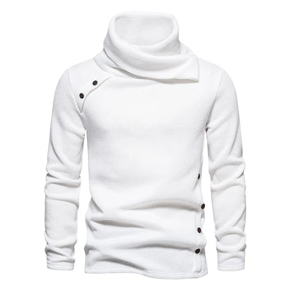 maoxiangshop Sweatwear Men's Hoodies Unbalance Hem Long Sleeve Sweatshirt for Men Clothing Autumn Turtleneck Sweaterss Top Hoodie