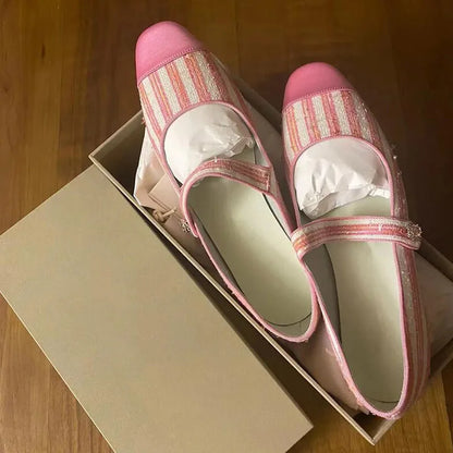 maoxiangshop -  New Spring Autumn Student Shoes College Lolita Mary Jane Low Heels Women Creepers School Girl Loafers Vintage Pumps Pink TZ4-10