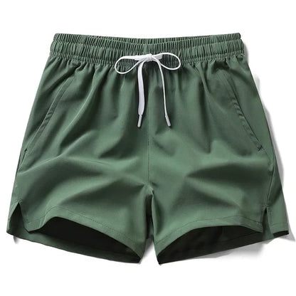 maoxiangshop New Mens Fitness Lightweight Sweatpants Summer Casual Pockets Shorts Basic Solid Color Short Pants Jogging Beach Shorts Men