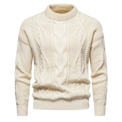 maoxiangshop Autumn and Winter New Sweaters Men's Knitted Sweater Warm Fit High Quality Pullover Sweater Men