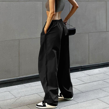 Cargo Pants Y2K Clothes Loose Drawstring Low Waist Joggers Trousers Women Casual Outfits Streetwear Baggy Wide Leg Sweatpants
