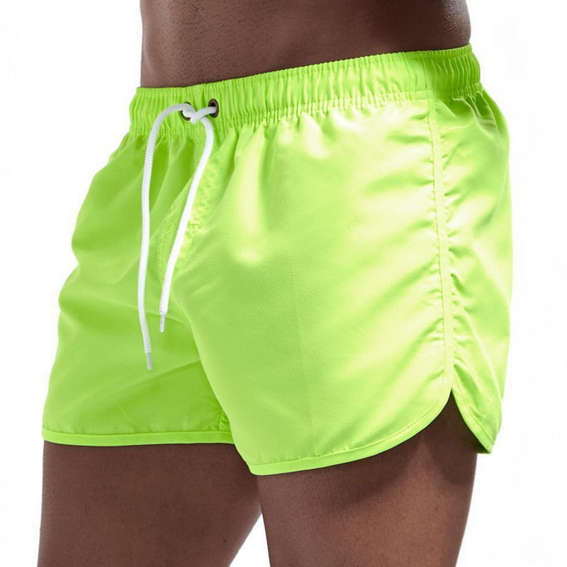 maoxiangshop Beach Shorts Quick Dry Mens Swimwear Board Briefs New Hot Summer Swim Trunks Sport Gym Running Shorts Male Beachwear