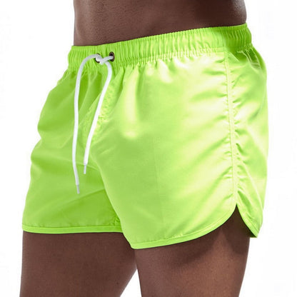 maoxiangshop Beach Shorts Quick Dry Mens Swimwear Board Briefs New Hot Summer Swim Trunks Sport Gym Running Shorts Male Beachwear
