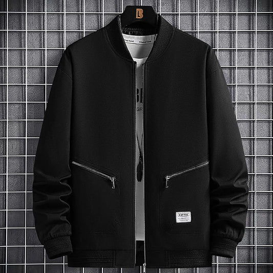 maoxiangshop New Spring Jackets Men Baseball Jacket Fashion Casual Coat Jacket Plus Size 6XL 8XL Outdoor Outerwear Solid Color