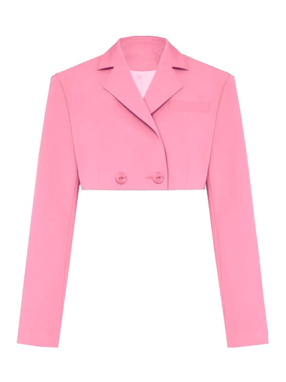 Taruxy  Fall Women Blazer Suit Two Piece Sets Turn-down Collar Blazers Tops And Pleated Skirts Femme High Street Y2K Outfits