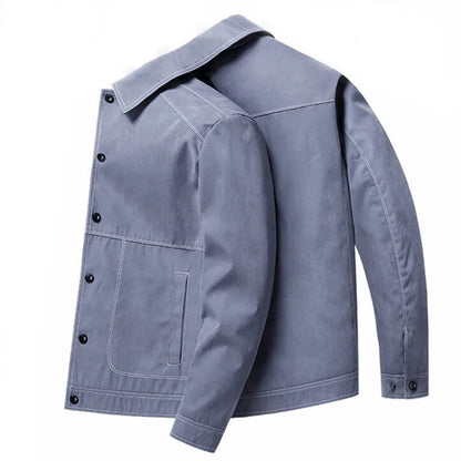 maoxiangshop New Autumn Casual Jacket Men Korean Fashion Turn Down Collar Jacket Coat Men\'s Hip Hop Jackets Men Streetwear Outerwear