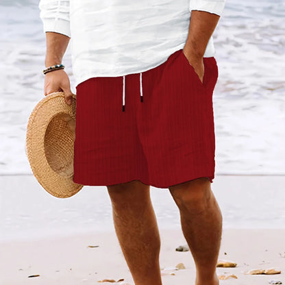 maoxiangshop Fashion Summer Mens Stripe Shorts Men Beach Short New Wild Leisure Loose Solid Cargo Shorts for Men Sweatshorts