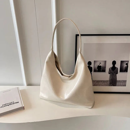 Large Capacity Red Bag For Women New Retro Texture Single Shoulder Tote Bags Fashion Versatile Casual Ladies Handbags