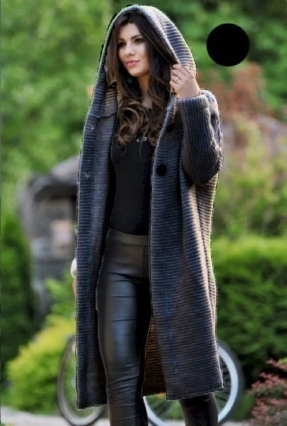 Casual Long Knitted Cardigan Women Tops Vintage Solid Elegant Loose Soft Sweater Coat Korean Fashion Streetwear Clothes