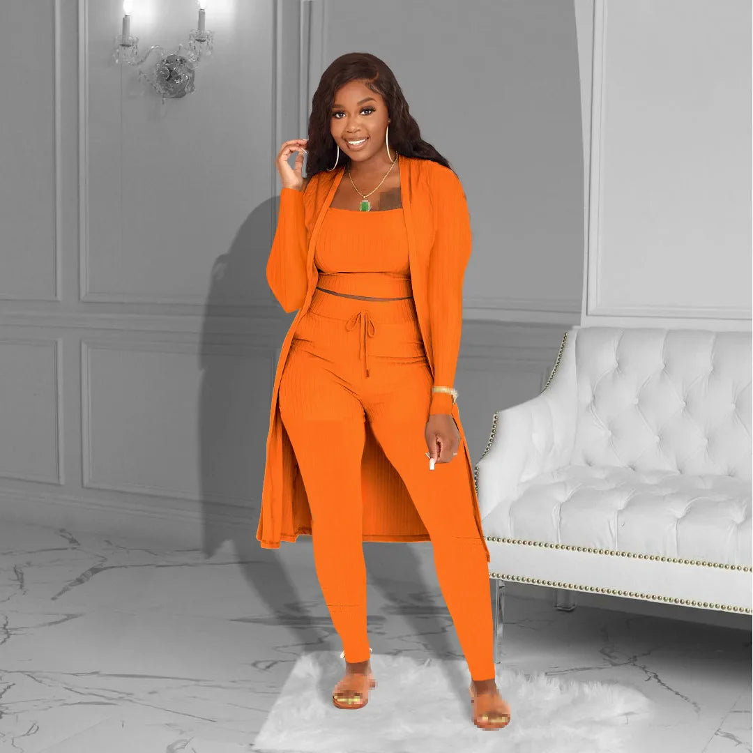 maoxiangshop 3 Piece Set Women Outfits Three Piece Set Pants Sets Fall Outfits for Women Tracksuits Sweatsuits for Woman Clothing