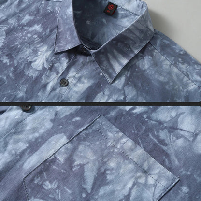 maoxiangshop Summer Tie-dye Shirt Men Plus Size Fashion Casual Tie Dye Shirts Male Hawaiian Beach Shirt Big Size 11XL
