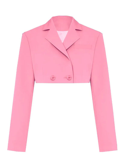 Green New Blazers For Women Cropped Coats Jacket Summer Casual Outfits Fashion Chic Jacket Women's Blazer Suits