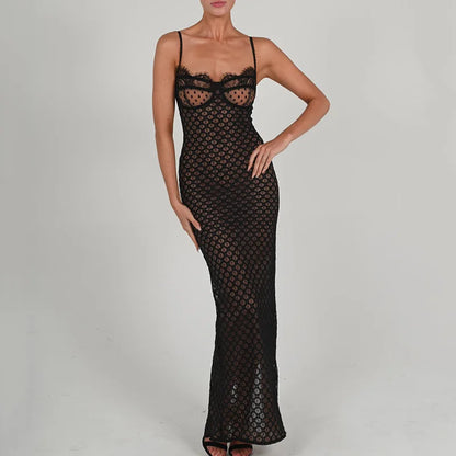 Sexy Sheer See Through Evening Party Dress Black Sexy Bodycon Formal Occasion Dresses Split Dresses for Women