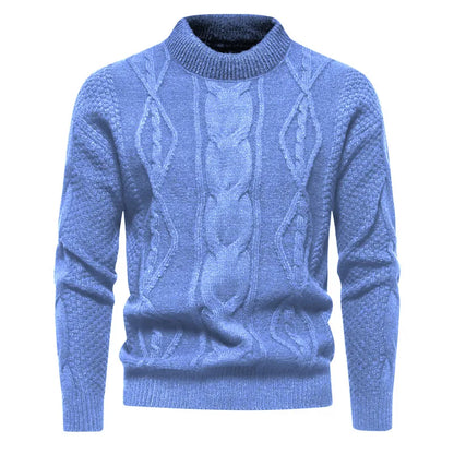 maoxiangshop Autumn and Winter New Sweaters Men's Knitted Sweater Warm Fit High Quality Pullover Sweater Men