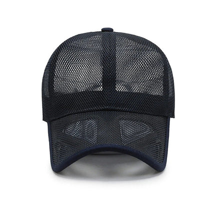 maoxiangshop Summer Full Mesh Baseball Cap Unisex Trucker Cap Trucker Caps Men Fishing Hat Quick Dry Golf Running Hat Adjustable Snapback Hat