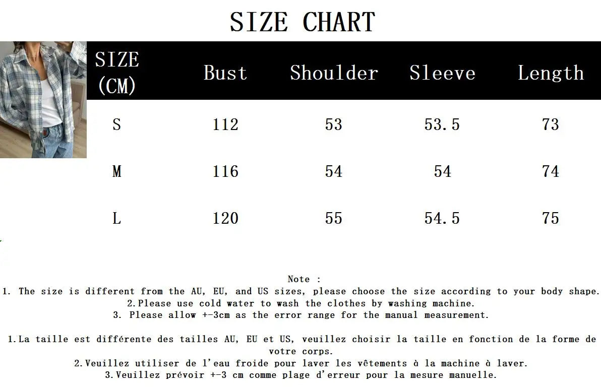 maoxiangshop  -  2024 New Classic Plaid Blouse Women Casual Long Sleeve Turndown Collar Shirts Autumn Spring Simple Fashion Blouse Outerwear Lady