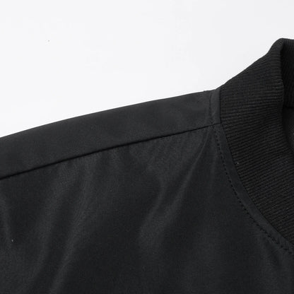 maoxiangshop 2024 Spring and Autumn New Baseball Collar Short Loose Solid Color Jacket Men's Business Casual Thin Coat Trend