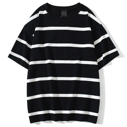 maoxiangshop Mew Men T Shirt Color Block Print 3 Color Optional Tee Shirts Simple High Street Basic All Match Cargo Tops Mens Streetwear
