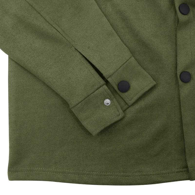 maoxiangshop New Casual Long Sleeve Coat Set Heavy Duty Workwear Shirt Set Vintage Shirt Men's Spring and Autumn