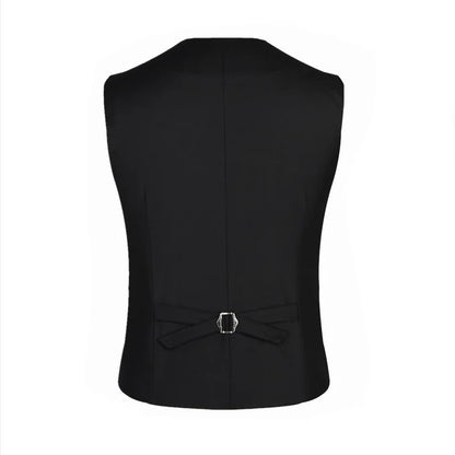 maoxiangshop Dress Vests For Men Slim Fit Mens Suit Vest Male Waistcoat Gilet Homme Casual Sleeveless Formal Business Jacket Plus Size M-6XL