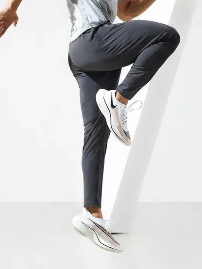 maoxiangshop Running Pants Men Sportswear Elastic Jogging Sweatpants Gym Fitness Tight Trousers Quick Dry Thin Tracksuit Training Sport Pants