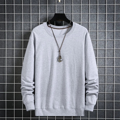 maoxiangshop Solid Color Sweatshirts Men 10XL Plus Size Sweatshirt Spring Autumn Tracksuit Men Solid Pullover Big Size 10XL