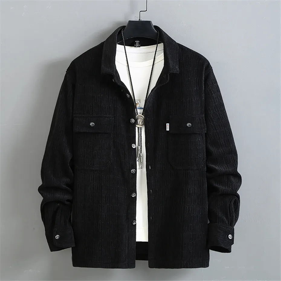 maoxiangshop New Spring Jacket Men Vintage Coat Plus Size 10XL 11XL Cargo Jackets Male Fashion Causal Button Jacket Big Size 10XL 11XL